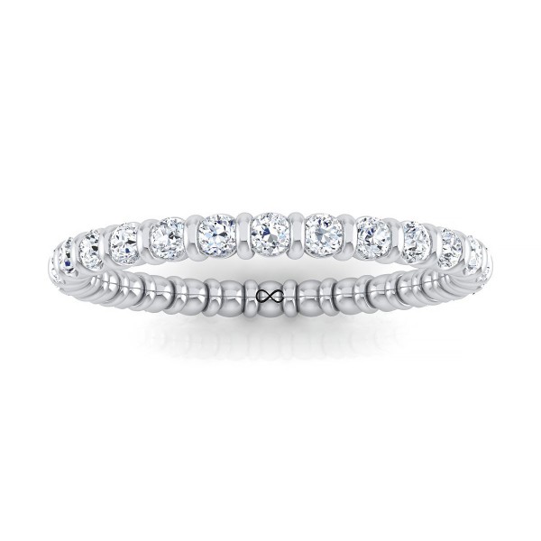 STARS IN CRATER CHANNEL SET ETERNITY BAND (2.50ct)
