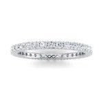 PETITE SHARED PRONG FULL MOON ETERNITY BAND (0.50ct)