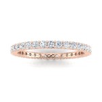 PETITE SHARED PRONG FULL MOON ETERNITY BAND (0.75ct)