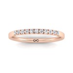 FRENCH PAVE CUT NEW MOON THIRD BAND (0.14ct)