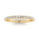 FRENCH PAVE CUT NEW MOON ETERNITY BAND (0.75ct)
