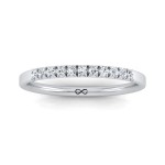 FRENCH PAVE CUT NEW MOON THIRD BAND (0.38ct)