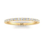 STARS IN SHARED V PRONG FRENCH SET ETERNITY BAND (0.50ct)