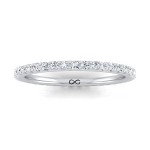 STARS IN SHARED V PRONG FRENCH SET ETERNITY BAND (0.75ct)