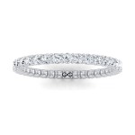 SHARED PRONG SET MOON CRATER ETERNITY BAND (0.50ct)