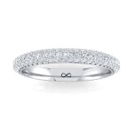 CLUSTERED BEAD SINGLE SET ETERNITY BAND (1.80ct)