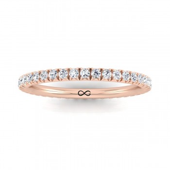 FRENCH PAVE CUT NEW MOON ETERNITY BAND (1.50ct)