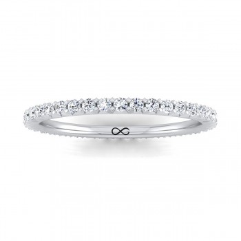 FRENCH PAVE CUT ASTEROID ETERNITY BAND (1.00ct)